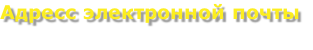 Адресс электронной почты
